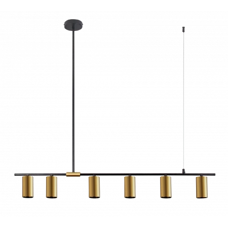 9001A-DW-6 BLACK+BRASS (1) Светильник (NW)  9001A-DW-6 BLACK+BRASS (1) Светильник (NW)