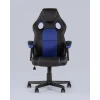 Геймерское кресло Topchairs Concorde, синий, черный, экокожа