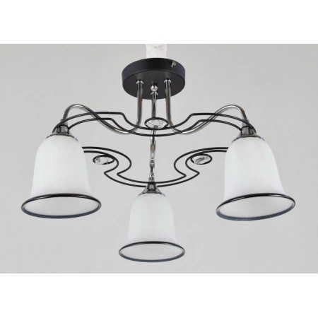 ВР-A2491/3 CH+BK (6) светильник потолочный [01077165] - Эконом класс люстры