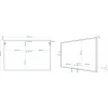 Зеркало настенное с подсветкой (120x80 см) Arezzo AM-Are-1200-800-DS-FC-H-Nero