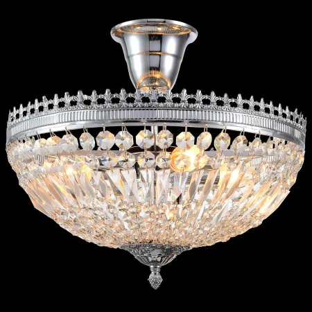 Хрустальная люстра Natali Kovaltseva ROCOCO 81406/4C CHROME ROCOCO