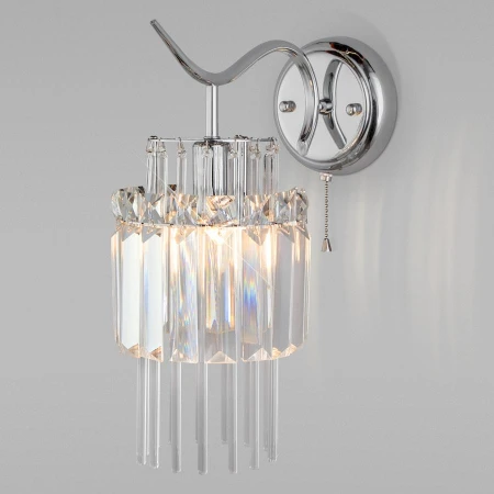 Бра Eurosvet 10119/1 хром/прозрачный хрусталь Strotskis Sevilia Бра Eurosvet 10119/1 хром/прозрачный хрусталь Strotskis Sevilia