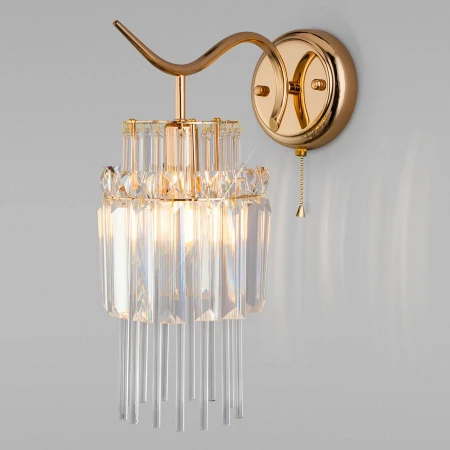 Бра Eurosvet 10119/1 золото/прозрачный хрусталь Strotskis Sevilia Бра Eurosvet 10119/1 золото/прозрачный хрусталь Strotskis Sevilia
