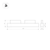 Трековый светодиодный светильник Arlight Mag-Orient-Laser-L465-16W Day4000 035849 Трековый светодиодный светильник Arlight Mag-Orient-Laser-L465-16W Day4000 035849