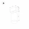 Трековый светодиодный светильник Arlight Mag-Spot-45-R85-12W Day4000 033425 Трековый светодиодный светильник Arlight Mag-Spot-45-R85-12W Day4000 033425