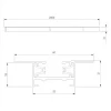 Шинопровод однофазные встраиваемый Elektrostandard Track Rail WH Recessed 85083/00 4690389178535