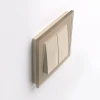 Выключатель двухклавишный с подсветкой Werkel шампань W1120111 4690389157097