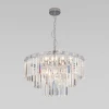 Подвесная люстра Eurosvet Elegante 10130/8 хром/прозрачный хрусталь Strotskis