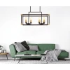 Подвесная люстра Lumina Deco Waldorf LDP 1140-8 BK+MD