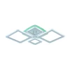 Потолочная светодиодная люстра Profit Light 8465/2+2D WHT