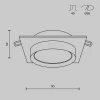 Встраиваемый светильник Maytoni Hoop DL086-GX53-SQ-W