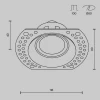 Встраиваемый светильник Maytoni Technical Dot DL042-01-RD-W