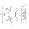 Уличный настенный светодиодный светильник Lightstar Dito 380683