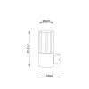 Уличный настенный светильник Arte Lamp Seginus A6515AL-1BK