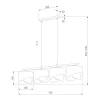 Подвесная люстра TK Lighting 4822 Grant White