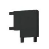 Коннектор L-образный Italline Kreator IT09-9029 black