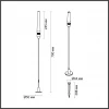 Уличный светодиодный светильник Odeon Light Nature Canna 7020/4GL