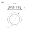 Встраиваемый светодиодный светильник Arlight MS-Mist-Built-R145-15W Warm3000 041613