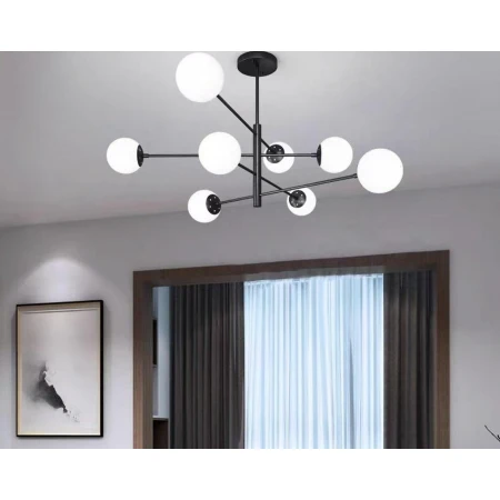 Люстра подвесная Alfa Light F3824-18 GAB+BK E27*10