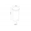 Ландшафтный светодиодный светильник Arte Lamp Piazza A3601IN-1BK