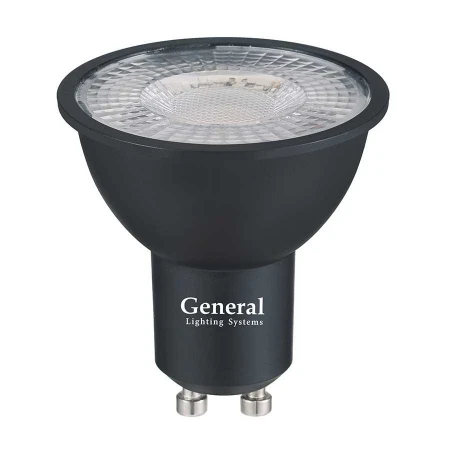 Лампа General GLDEN-MR16-DIF-10-230-GU10-6500 Черная Dif 60
