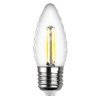 Лампа светодиодная филаментная REV TC37 E27 7W 2700К теплый свет свеча на ветру 32427 0
