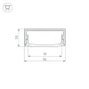 Профиль Arlight ARH-WIDE-H10-2000 ANOD 016142
