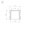 Встраиваемый профиль ARH-LINE-1715-2000 ANOD GOLD 039988