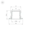 Профиль встраиваемый Arlight LINE-2315-F-2000 WHITE 044265