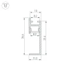 Профиль встраиваемый Arlight Plintus-H35-F-2000 White 043605
