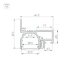 Профиль Arlight Stretch-20-Wall-D-Side-2000 Black 042947