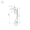 Профиль встраиваемый Arlight Plintus-H58-F-2000 Anod 046391