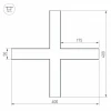 Коннектор X-образный Arlight SL-Line-5035 030118