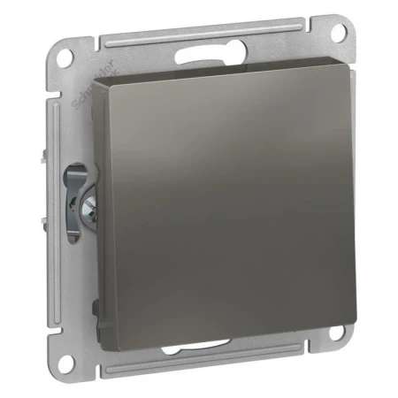 Выключатель одноклавишный Systeme Electric AtlasDesign 10A 250V сталь ATN000911