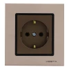 Розетка 2P+E Vesta-Electric Exclusive Champagne Metallic шампань FRZ00041004BSH