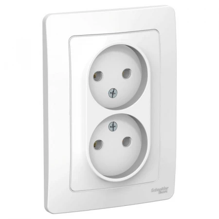 Розетка двойная 2К Systeme Electric Blanca 16A 250V белая BLNRS000021