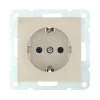 Розетка LK Studio с з/к, со шторками (бежевый) LK60 863201-1