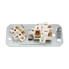 Розетка РШ/Евро двойная для электрической плиты 32 А/16 A, 250 В, 2Р+РЕ (ОУ) белая REXANT 11-8982