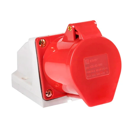 Розетка стационарная наружная 125 3Р+РЕ+N 32А 380В IP44 EKF PROxima ps-125-32-380