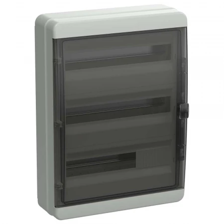 TEKFOR Корпус пластиковый КМПн-54 IP65 черная прозрачная дверь IEK TF5-KP72-N-54-65-K03-K02