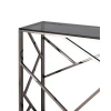 Консоль Stool Group АРТ ДЕКО 115х30 стекло smoke сталь тёмный хром ECST-015-BG-SK (115x30)
