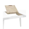 Кухонный стол Stool Group Чикаго 120-160*90 белый УТ000002134