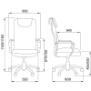 Офисное кресло AksHome Germes чёрный, ткань 70051