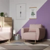 Кресло Шведский Стандарт Тулисия Twist 16 светло-розовое TULACH TW16