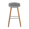 Барный стул Stool Group LIBRA серый деревян. ножки 8319 GREY