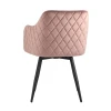 Кухонный стул Stool Group Ника вращающийся велюр пыльно-розовый MC66-5F KD HLR-44