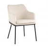 Кухонный стул с подлокотниками Stool Group Кози ткань букле молочный AV 318-L01-08