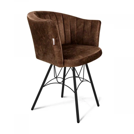 Кухонный стул Sheffilton SHT-ST42-1/S100 кофейный трюфель/черный муар 9199973501