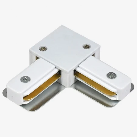 Коннектор L-образный Hesby Lighting Skylite для накладного шинопровода 220В, белый HSBL_0030