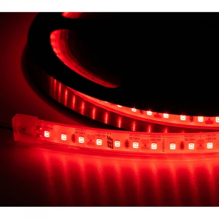Лента светодиодная герметичная ELF 600SMD (2835), 12В, IP68, 5м, красный ELF-600SMD2835-IP68-R